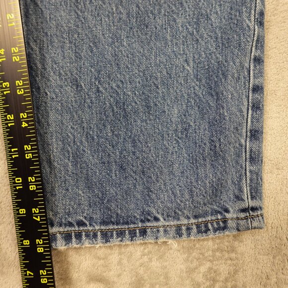 Everlane The ‘90s Way-High Jeans Women’s 26L Blue Organic Cotton Button Fly - Picture 6 of 14